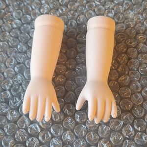 Porcelain Doll Arms And Hands 4 Inch White Caucasian